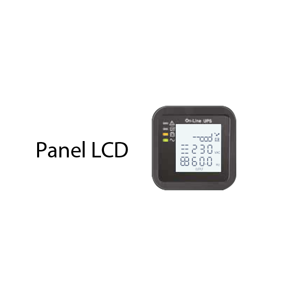 UPS ONLINE MONOFASICO 1-3KVA_panel lcd
